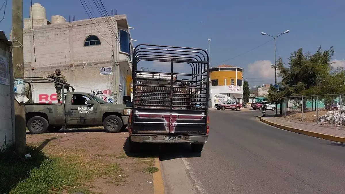 Un fuerte operativo se está realizando en la comunidad de San Rafael Ixtapalucan